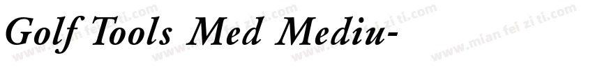 Golf Tools Med Mediu字体转换